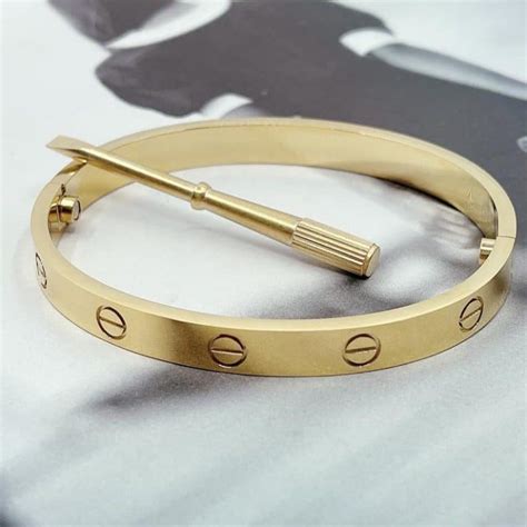 cartier bangle bracelet dupe|how to tell if a cartier bracelet is real.